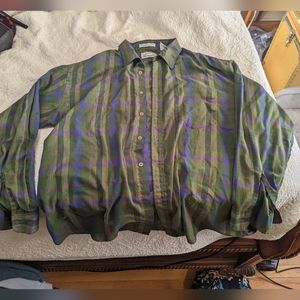 Plaid Menswear button up Size XL